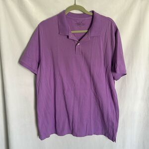 Vineyard vines mens stretch pique polo lavender size L